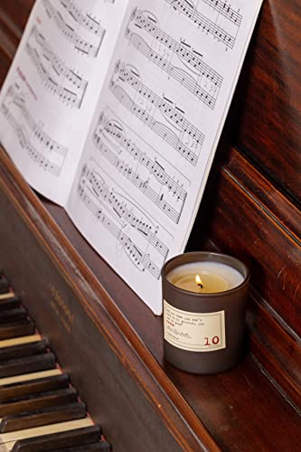 Paddywax Library Collection John Steinbeck Scented Soy Wax Candle, 6.5-Ounce, Smoked Birch & Amber