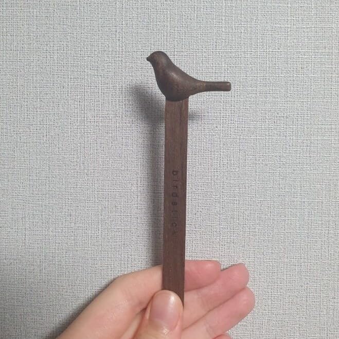 Bookmate Bliss: Aesthetic Wood Bookmark with Handcrafted Bird Carving by ANOQ mini studio