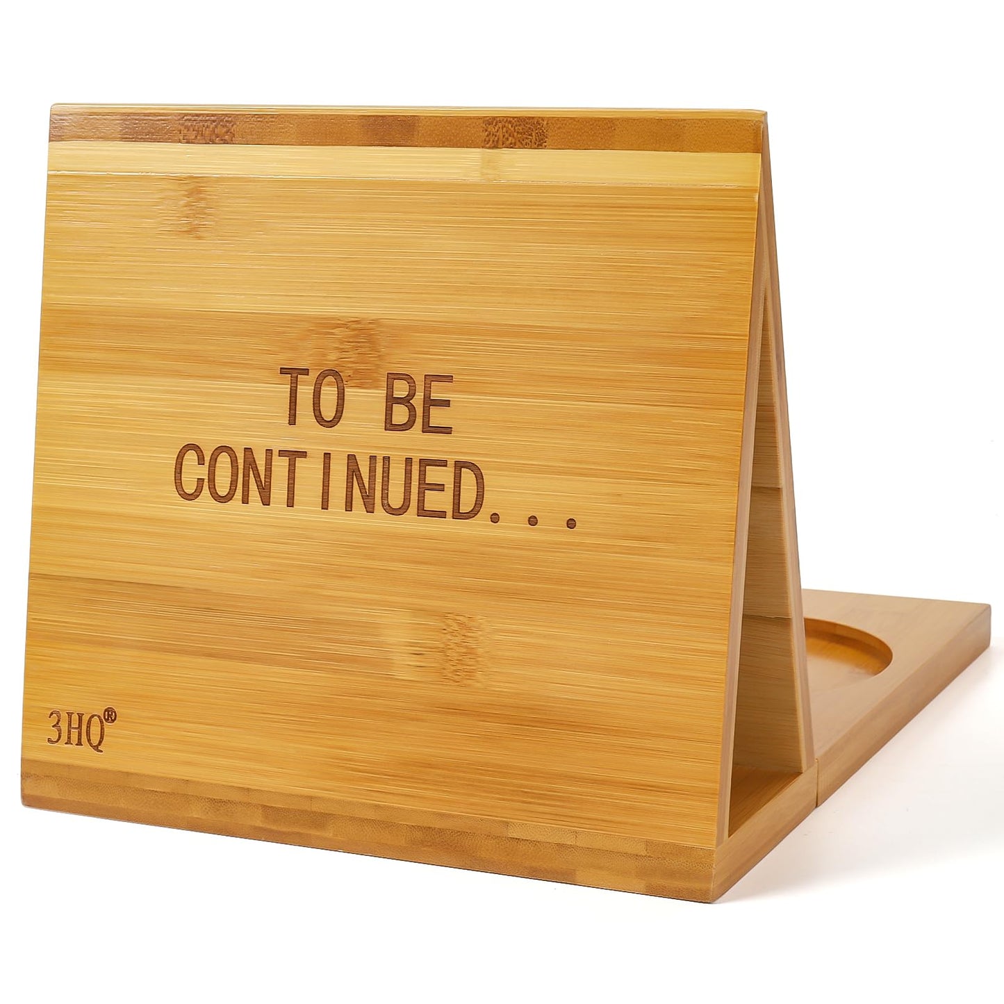 3HQ Wooden Book Stand Holder for Page Rest, Unique Book Nook Reading Valet with Cup, Glasses & Pen Holder, Book Lovers Gift Ideas