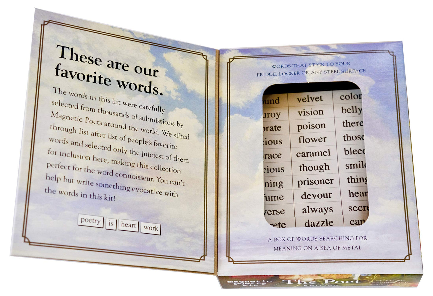 Magnetic Poetry - The Poet Kit - More Essential Words for Your Refrigerator - Write Poems and Letters on The Fridge - Made in The USA