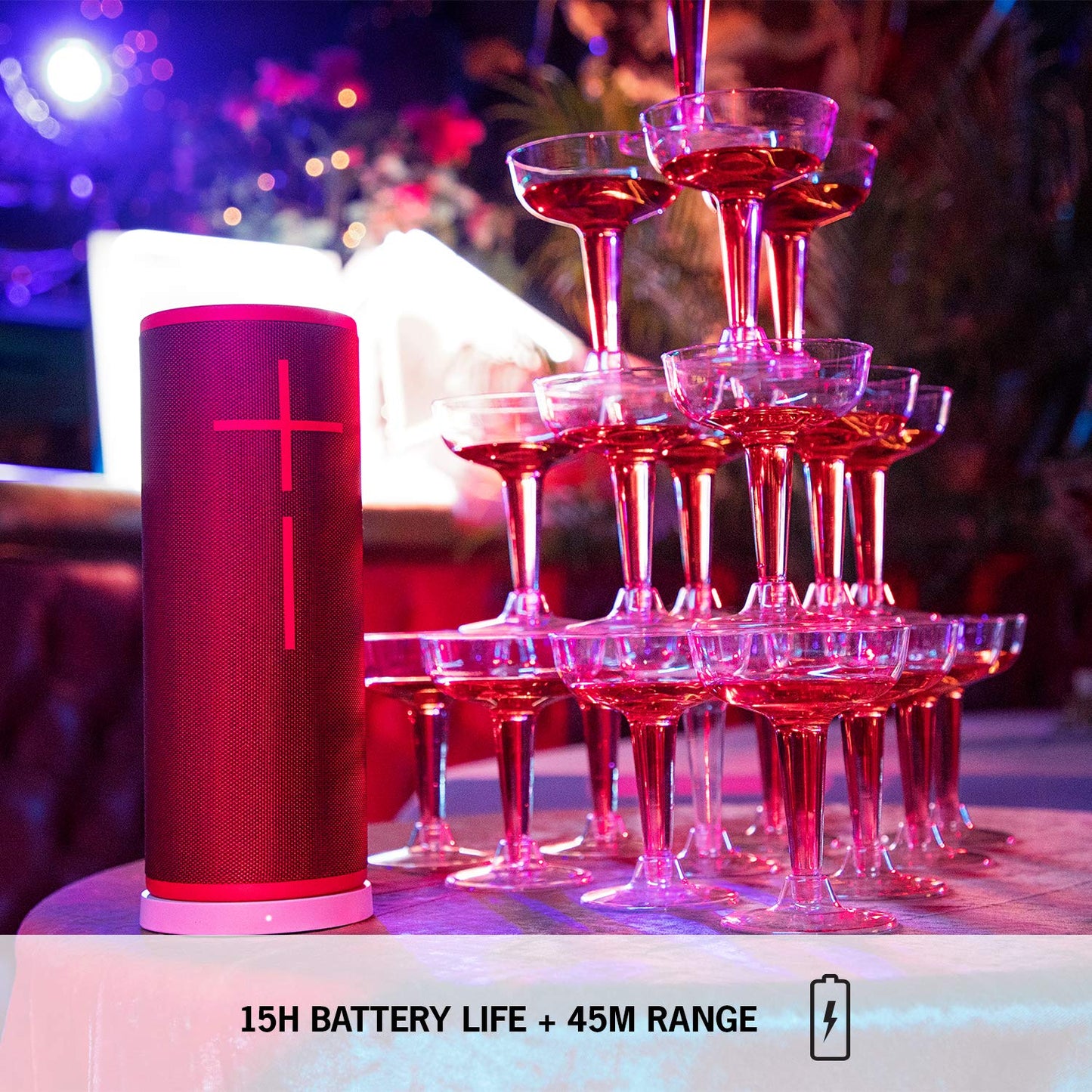Ultimate Ears Boom 3 Wireless Bluetooth Speaker, Bold Sound + Deep Bass, Bluetooth, Magic Button, Waterproof, 15 Hours Battery, Range of 150 ft, Night Black