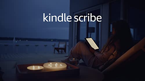 Amazon Kindle Scribe (64 GB) - 10.2” 300 ppi Paperwhite display, a Kindle and a notebook all in one, convert notes to text and share, includes Premium Pen