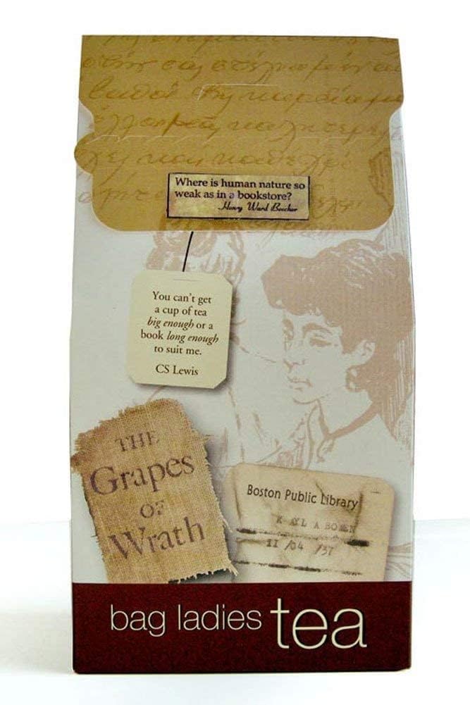 Novel Teas Book Lover's Tea contains 25 teabags individually tagged with literary quotes from the world over, made with the finest English Breakfast tea, for the book lover