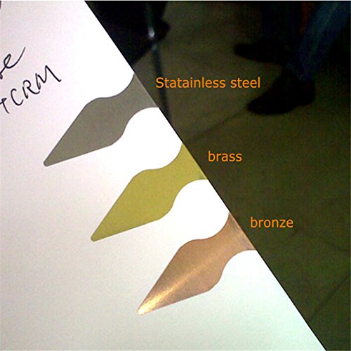Book Darts 125 Count Tin Bronze Bookmarks - Line Book Markers