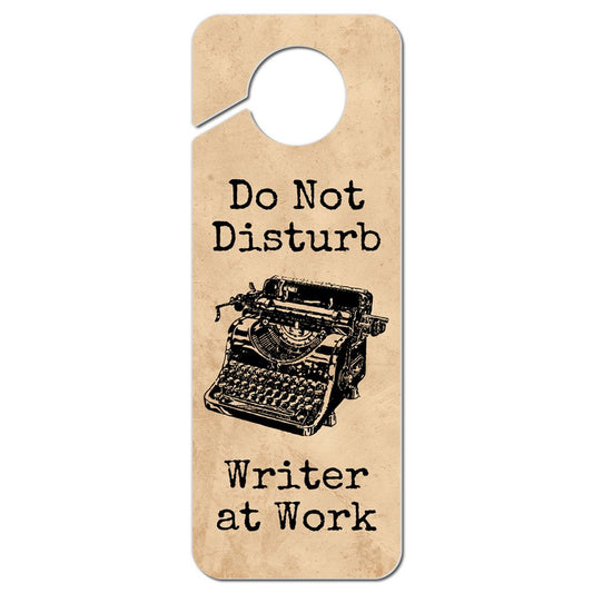 GRAPHICS & MORE Do Not Disturb Writer at Work Plastic Door Knob Hanger Sign