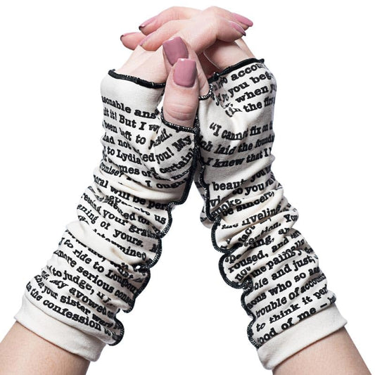 Storiarts Handmade Pride and Prejudice Fingerless Writing Gloves