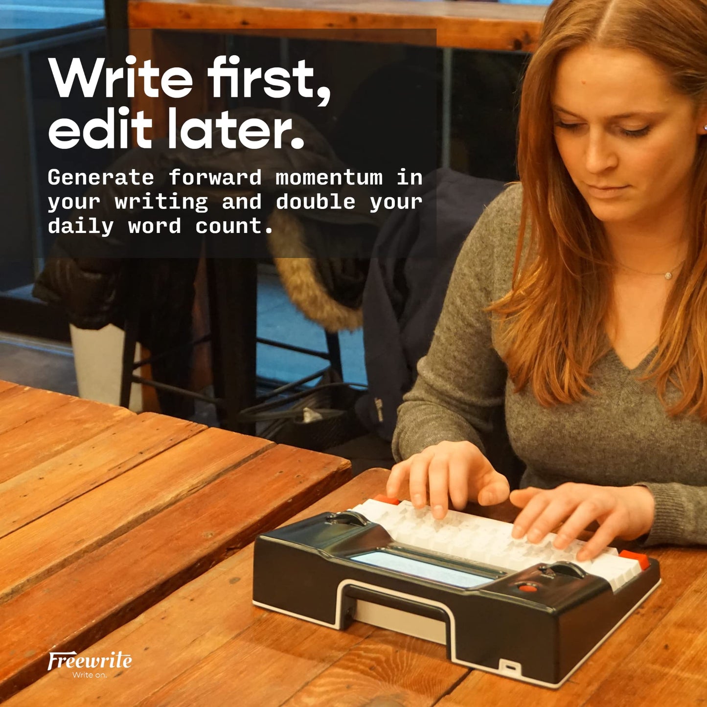 Freewrite Smart Typewriter | Digital Typewriter with E Ink Display for Distraction-Free Writing | WiFi-Enabled Word Processor Syncs Directly to The Cloud | Dedicated Drafting Machine for Authors